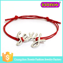 Fasihon Infinity Custom Logo Leather Rope Lucky Sexy Charm Bracelet